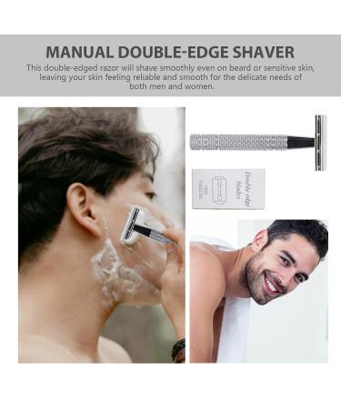 Buy Vintage 1set Razor Beard Shaving Cutter | Manual Beard Trimmer & Eyebrow Shaper for Men - Double-Edge Shaver for Precision Grooming - Buy Online on GoSupps.com
