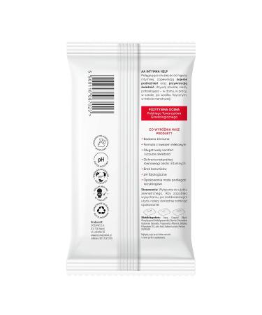 AA Help Intimate Hygiene Wipes - Soothing & Protective - 15 Pieces - Ideal for Sensitive Skin - International Shipping Available - Buy Online on GoSupps.com