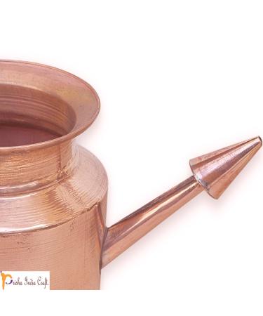 Prisha India Craft Copper Neti Pot | Sinus Irrigation (Gold) - Natural Nasal Relief - Buy Online on GoSupps.com