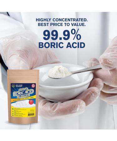99.99% Pure Boric Acid Powder – Horticultural Use Multi-Purpose Cleaner Laundry & Bathroom Additive - Commercial Strength 15 Oz - Buy Online on GoSupps.com