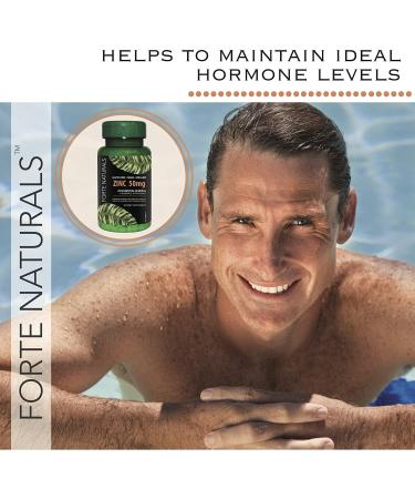 Forte Naturals Zinc 50mg Supplements for Sensitive Stomachs - 60 Vegan Tablets - Buy Online on GoSupps.com
