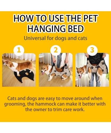 Shop BDSHUNBF Pet Hammock for Dogs & Cats - Ultimate Care Set for Grooming Bathing & Nail Clipping - Buy Online on GoSupps.com
