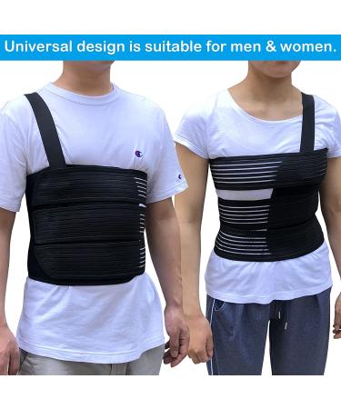 Rib Belt Chest Binder for Rib Injury Support - Breathable Compression Wrap for Broken, Fractured, Dislocated Ribs - Size L (33 to 43) - Buy Online on GoSupps.com