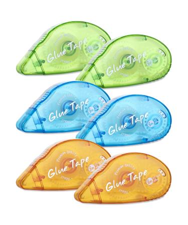 XUXU 6 Pack Double Sided Tape Roller Scrapbooking Tape Permanent Adhesive Tape Dispenser Runner for Crafts and Arts Projects Photo-Safe 0.3-inch by 315-Inch - Buy Online on GoSupps.com