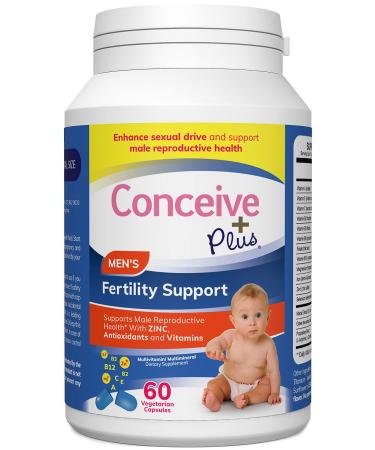 Conceive Plus Mens Fertility Support - Male Fertility Supplement, Conception Men Fertility Vitamins, 60 Capsules, 30 Day Supply
