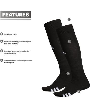 Rivalry Field 2-Pack OTC Sock - Medium Black/White - High-Quality Athletic Socks - Buy Online on GoSupps.com
