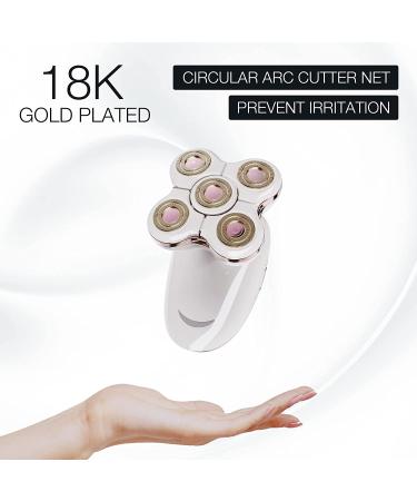 Women's Electric Razor - Rechargeable Hair Trimmer for Legs, Bikini, Face & Lips - Cordless Wet/Dry Shaver for Women - White - Buy Online on GoSupps.com