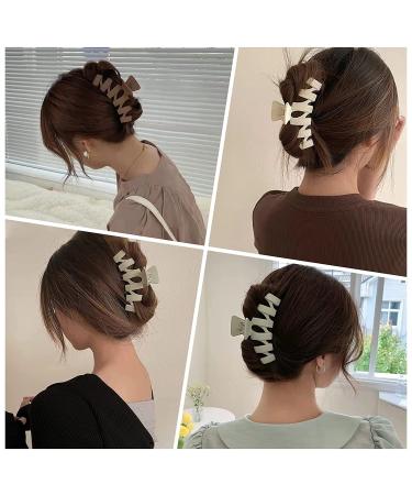 Matte Large Hair Claw Clip - 4.5 Inch Non-Slip Claw for Thick or Thin Hair - Strong Hold - 5 Colors - Women/Girls Accessory - Buy Online on GoSupps.com
