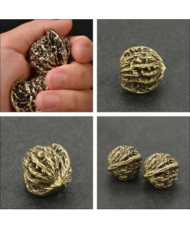 Minkissy 3 Pairs Retro Walnut Copper Hand Massage Foot Ornaments | Realistic Vintage Decorations | 3.5x3cm - Perfect Accessories for Home Decor - Buy Online on GoSupps.com