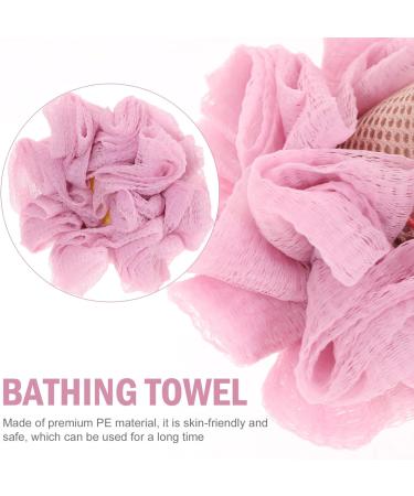 Loofah Sponge Bath Scrubber | Exfoliating Body Wash Sponge for Men & Women | Shower Accessories in Random Color - Buy Online on GoSupps.com