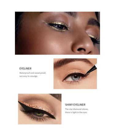 Multichrome Waterproof Double-Head Eyeliner Pen - Ultra-Fine Tip, Smudge-proof, Metallic Grey - 1PC - Buy Online on GoSupps.com