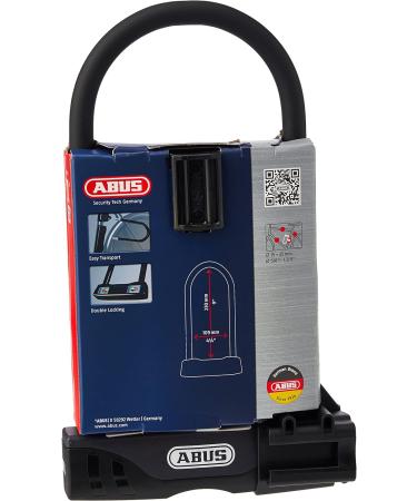 ABUS U-lock Facilo 32 + USH32 Bracket - Secure Bicycle Lock with Double Locking - ABUS Security Level 7 - 30 cm Black | International Shipping - Buy Online on GoSupps.com