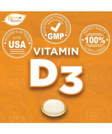 Mini Vitamin D3 5000 IU (125 mcg) Supplement for Bone, Teeth, Muscle & Immune Health - 180 Mini Softgels - Buy Online on GoSupps.com