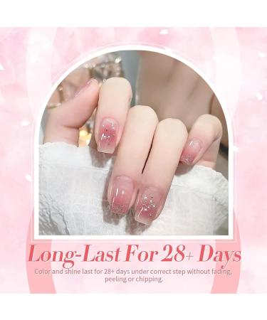 Nude Pink Nail Polish Jelly Pink Translucent Nude Pink Nail Varnish Long Lasting Nude Gel Nail Varnish Pink Sheer Jelly Gel Nail Polish for DIY Nail Art Clear Gel Nail Polish for Girls - Buy Online on GoSupps.com