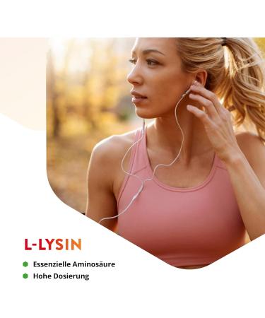 Buy Vitals L-Lysine 500mg - 100% Vegan Essential Amino Acid Capsules - 60 Count for Optimal Health - Buy Online on GoSupps.com