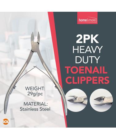 2pk Heavy Duty Nail Clippers for Thick Toenails Safely Clip Thicker Nails with Ease Strong Toe Nail Clippers for Thick Nails Large Toenail Clippers for Thick Nails Strong Nail Clippers - Buy Online on GoSupps.com