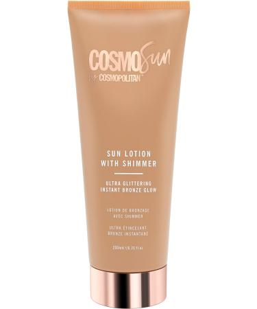 CosmoSun Sun Lotion with Shimmer Ultra Glittering and Instant Bronze 6.76 oz.
