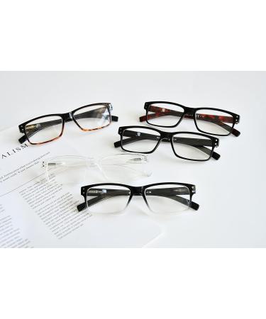 Eyekepper 5-Piece Classic Spring Hinge Reading Glasses Set | Blue Light Blocking Sun Readers | 1.25 Diopters - Buy Online on GoSupps.com