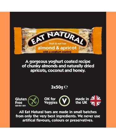 Eat Natural Almond Apricot Yoghurt Bar - 150g - Buy Online on GoSupps.com