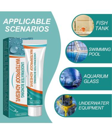 Waterproof Glue | Fish Tank Sealant Glue for Aquarium - Safe for Fish High Elasticity Waterproof Insulating Sealant Fish Tank Accessories - Buy Online on GoSupps.com