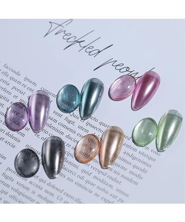 BQAN Chrome Nail Powder Set - 6 Jars Mirror Effect Holographic Titanium Metal Powders in Green, Silver, Pink, Purple | Nail Decoration Kit with Sponge Brushes - Buy Online on GoSupps.com