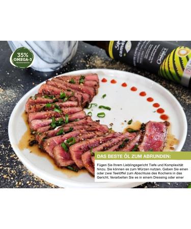 Sign Cam line Cold-Pressed Coasted Candy Oil - 250 ml | Sesame & Roasted Hazelnut Flavor - Ideal for Asian Cuisine Ramen Sushi and Saut s - Canadian Product - Buy Online on GoSupps.com