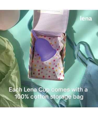 Lena Sensitive Menstrual Cup | Soft Reusable Period Cup | 12h Wear | Tampon Alternative | Small Clear Design - Buy Online on GoSupps.com