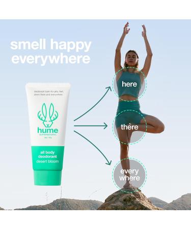 Hume Supernatural Invisible Whole Body Deodorant Balm - Aluminum Free Anti-Chafing Clinically Tested - Desert Bloom 1-Pack for Sensitive Skin - Buy Online on GoSupps.com