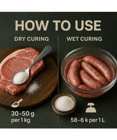  GiDeli GiDeli Nitrite Brine Salt in a 1 kg Bucket for Meat Sausage and Ham Fine Grain Professional Quality P - Buy Online on GoSupps.com