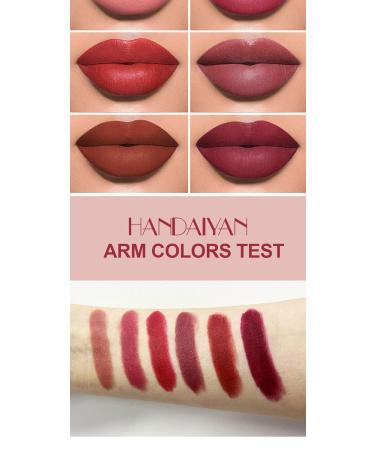 6 Colors Matte Lipstick Set - Upgraded Formula Long-Lasting Moisturizing & Smooth | Perfect Makeup Gift Set - Buy Online on GoSupps.com
