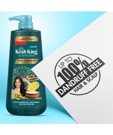 Buy Emami Anti Dandruff Shampoo - Ayurvedic Hair Cleanser with Curd & Lemon | Reduces Hairfall & Nourishes Itchy Scalp | 20.29 Fl Oz/600ml - Best for Smooth & Soft Hair - Buy Online on GoSupps.com