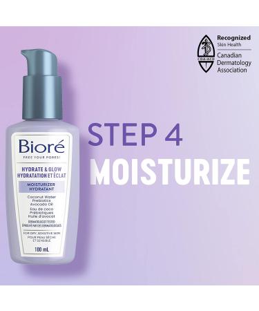 Bior Hydrate & Glow Moisturizer Face Cream for Dry Sensitive Skin infused with Prebiotics Avocado Oil and Coconut Water |Dermatologist Tested Cruelty Free and Fragrance Free (100mL) - Buy Online on GoSupps.com