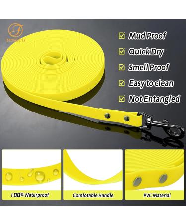Waterproof Dog Leash - Chew Proof Tie-Out & Training Leash | 5m Yellow Dog Leash for Ultimate Durability - Buy Online on GoSupps.com