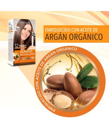 Kativa Keratin & Argan Oil Brazilian Straightening Kit - Smooth, Frizz-Free Hair - Buy Online on GoSupps.com