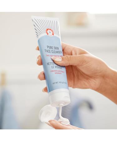 First Aid Beauty - Pure Skin Face Cleanser Effectively Removes Makeup Dirt and Impurities Gentle Cleanser Leaves Skin Soft & Supple Safe for Sensitive Skin Fragrance Free 8 oz 8 Ounce (Pack of 1) - Buy Online on GoSupps.com