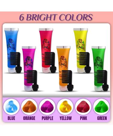 Temporary Glow in the Dark Hair Dye - Perfect for Christmas, Birthdays, and Music Festivals - 55% More Coverage Than Hair Chalk - Ideal Gift for Girls and Boys - Buy Online on GoSupps.com