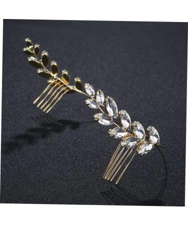 Housoutil Diamond Flower Girl Hair Wedding Hair Comb Pearl Hair Accessories Bride Headpieces for Wedding Tiara Bridal Headdress European and American Bridesmaid Olive Branch - Buy Online on GoSupps.com