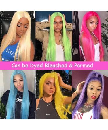 28 Bele Blonde Straight Lace Front Human Hair Wig 13x4 180% Density - 613 Color HD Deep Part Brazilian Virgin Hair - Pre Plucked for Black Women - Buy Online on GoSupps.com