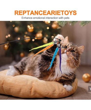 winbarry Cat Feather Toys Interactive Cat Toys 13 Pcs Cat Toys for Indoor Cats Adult Interactive Cat Toys for Indoor Cats Kitten to Keep Cat from Getting Bored - Buy Online on GoSupps.com