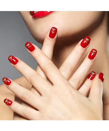 36 Pcs 3D Cherry Nail Charms | Rhinestones & Gems for Women's Nail Art | Pink & Red 6x5.5mm - Buy Online on GoSupps.com