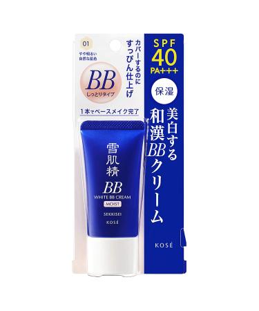 Kose Sekkisei White BB Cream Moist 01 Light Ochre SPF40 PA+++ 30g