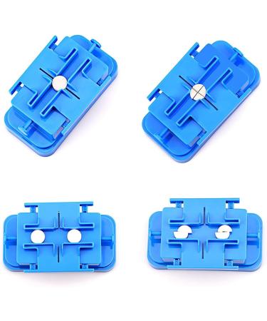 Adjustable Pill Splitter with Stainless Steel Blade | Quarter & Half Tablet Cutter for Easy Medication Dosing - Blue - Buy Online on GoSupps.com