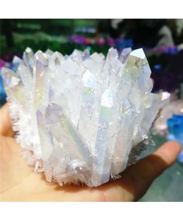 Natural Crystal Rough Natural Crystal Rough Natural White Crystal Cluster Specimen Cluster Stone Ornaments Home Office Decoration 250-350g Crystal Cluster - Buy Online on GoSupps.com