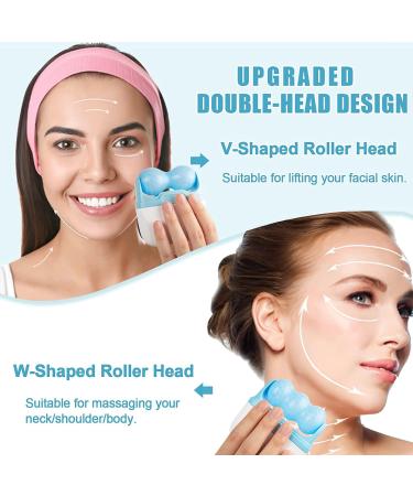 Buy Ice Roller Face - Pore Reduction Wrinkle Lightening & Skin Brightening Tool (Blue) - International Shipping Available - Buy Online on GoSupps.com