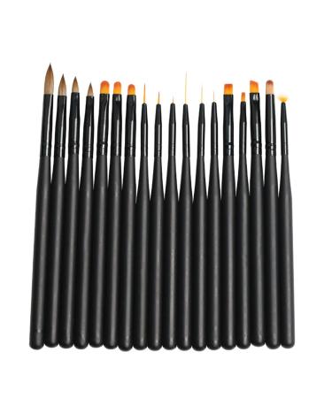 18 Pieces Sets Nail Art Brush Nails Painting Pen Drawing Line Embossing Pens for Hand Manicure