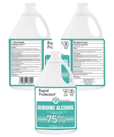 75% Isopropyl Alcohol 4L - Made in Canada - 4L USP Grade Isopropyl Rubbing Alcohol - Isopropyl Alcohol 75% Percent - Bottle 75% Alcohol for Electronics and Surface Cleaner (1) - Buy Online on GoSupps.com