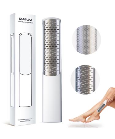 Foot File Callus Remover for Feet Foot Scrubber Pedicure & Hard Dead Skin Remover Foot Rasp Professional Stainless Steel Foot Scraper Tool Soft Smooth Foot Care for Women