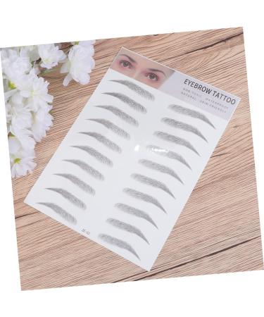  Ipetboom Ipetboom Eyebrow Stickers Eyebrow Transfers Kit for Artificial Brows Easy to Apply for Men and Women Black - Buy Online on GoSupps.com