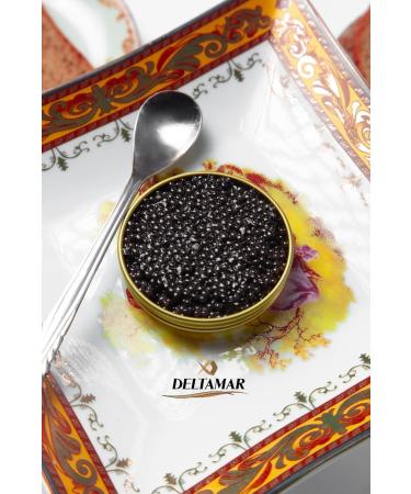 Deltamar Premium Authentic Baeri Classical/Baeri Imperial Caviar Exquisite Finest Caviar from Beluga Sturgeon Huso Huso (100 gm) - Buy Online on GoSupps.com