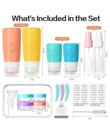 Travel Bottles for Toiletries - Dandelion - 20 Pack - Buy Online on GoSupps.com